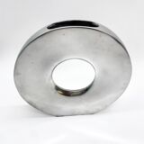 Pair of “donut” vases / cast aluminum – 1970s Italy