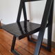 Chaise pliante noire