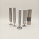 Lot 5 tube vases brutalist bmf steel 60s 70s wmf space age
