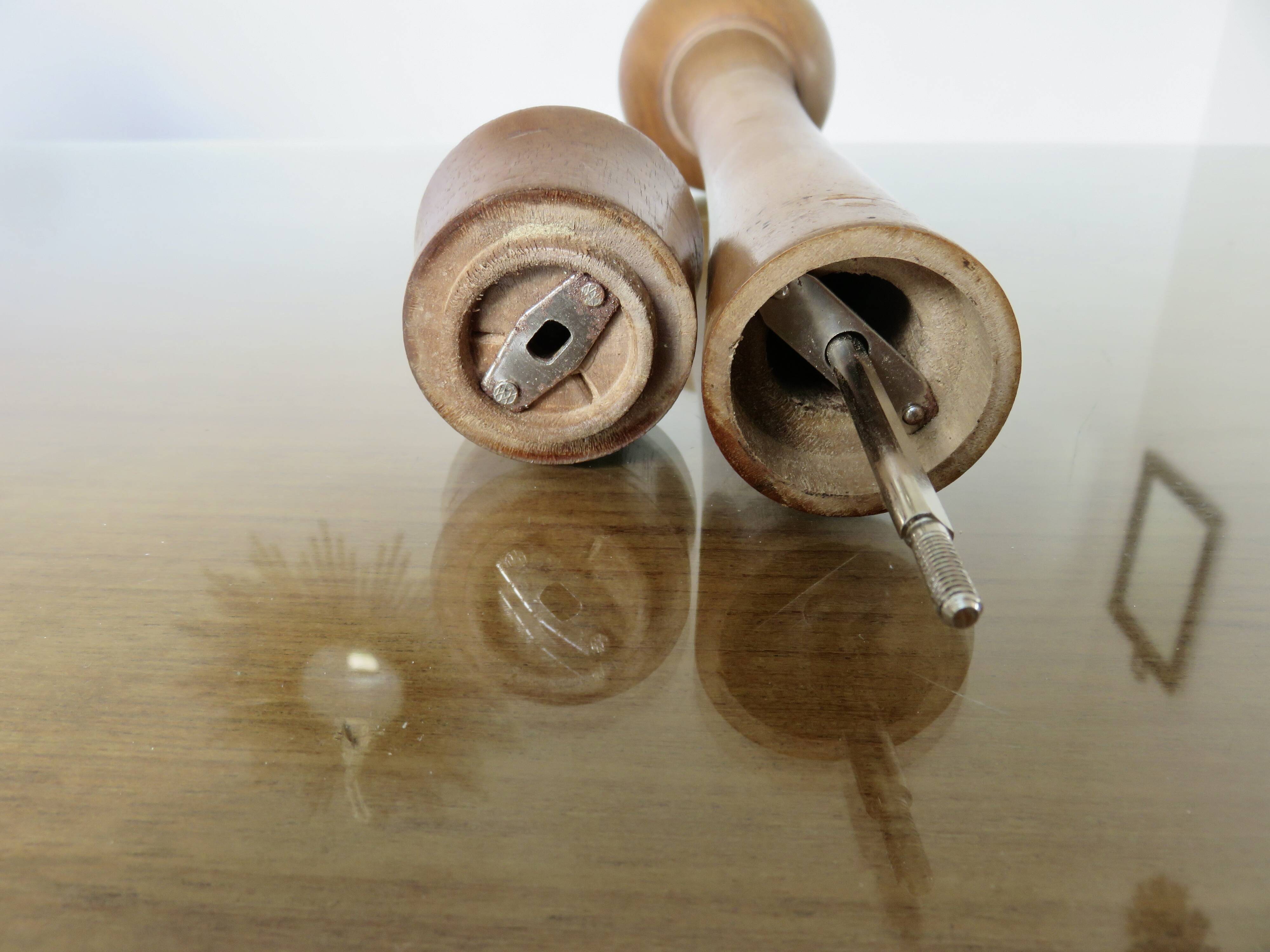Large designer pepper mill made in Italy 1960