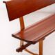 Large Solid Wooden Bench,1960s, Belgium