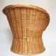 Children's rattan basket armchair