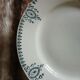6 antique flat plates in ironstone