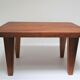 Tabouret bas bois massif années 50 / 60