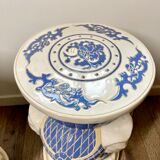 Pair of ceramic elephant stools