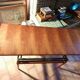 Table basse teck Vintage scandinave relevable