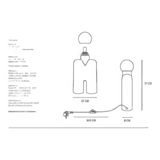 Sand table lamp, ceramic, contemporary work.