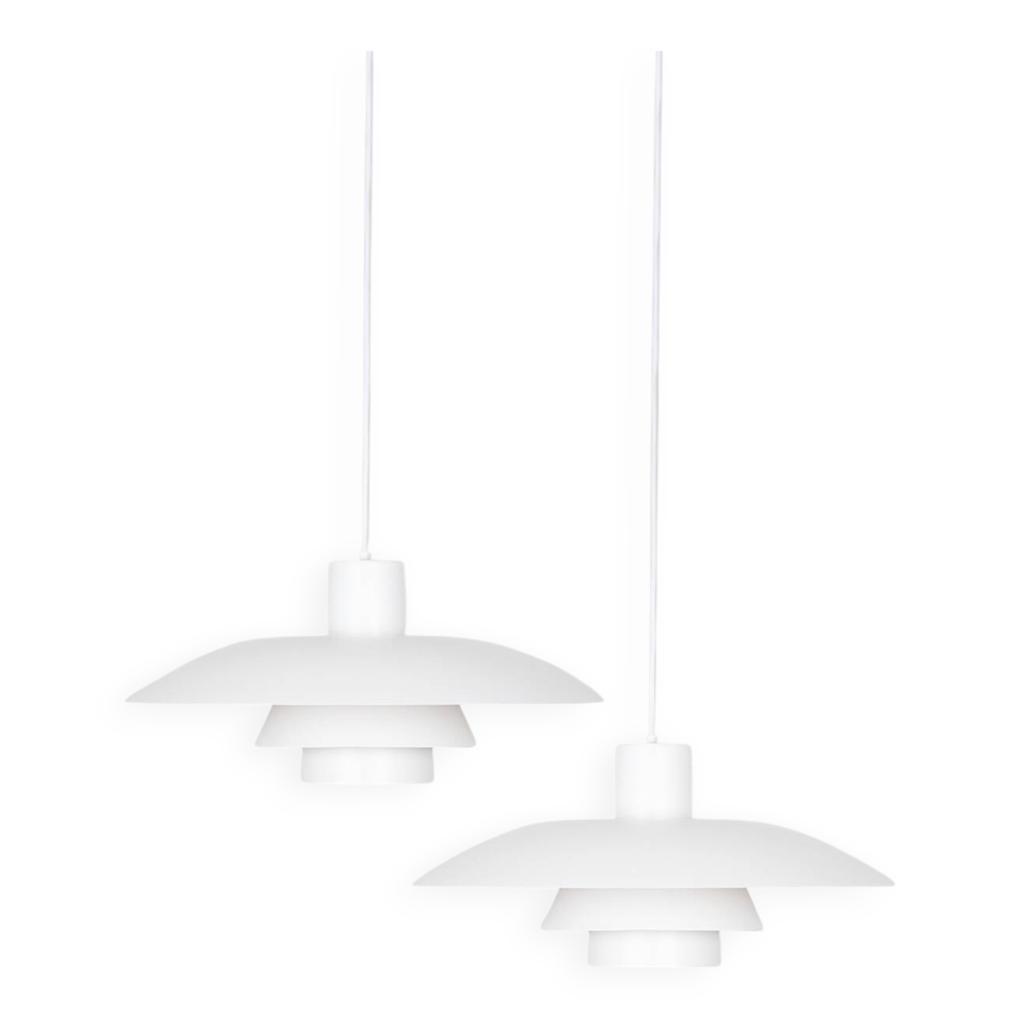 Paire de 2 lampes vintage danoises PH 4/3 par Poul Henningsen Louis Poulsen 1966