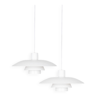 Pair of 2 Danish vintage lamps PH 4/3 by Poul Henningsen Louis Poulsen 1966