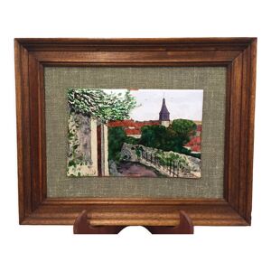 Tableau cadre peinture - emaillee