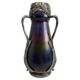 Art glass vase in the Jugendstil style by Wilhelm Kralik Sohne