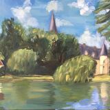 Painting the castle and the lake house