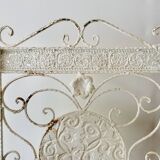 Old wrought iron fireplace screen - 8 kilograms