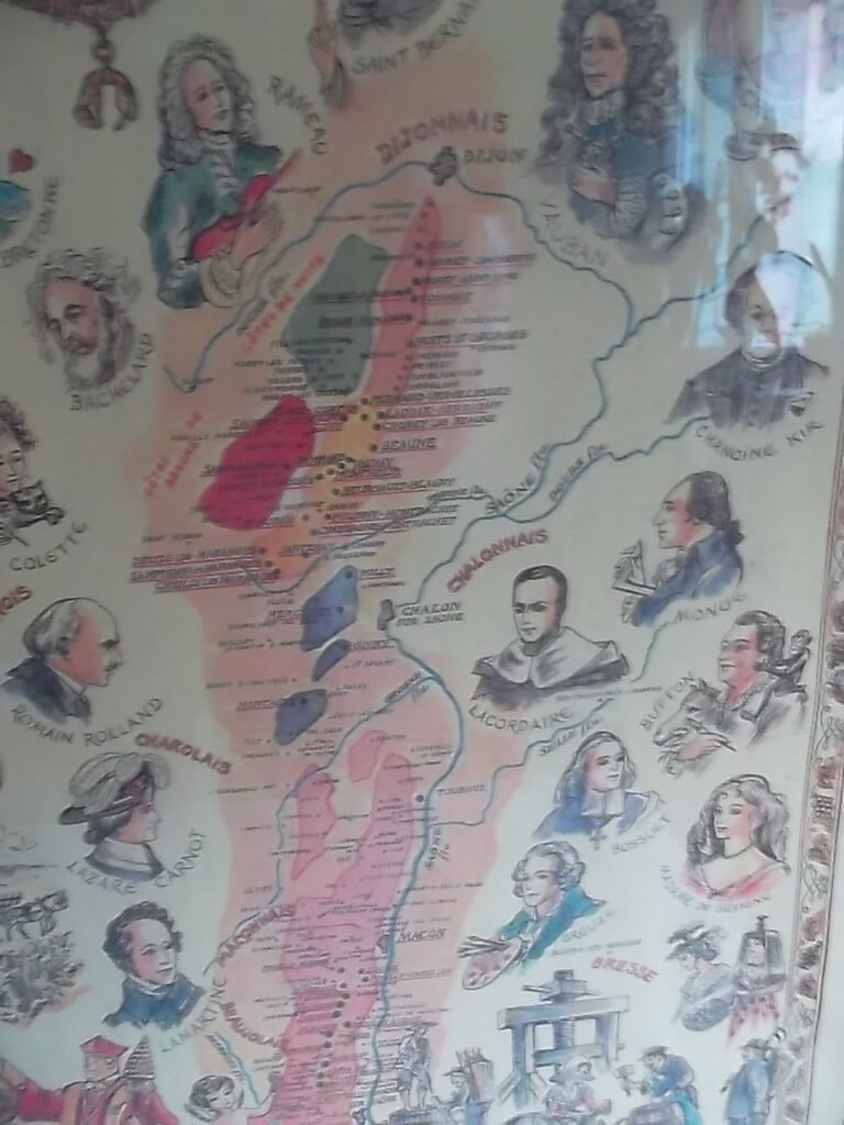 Table poster : burgundy wine list