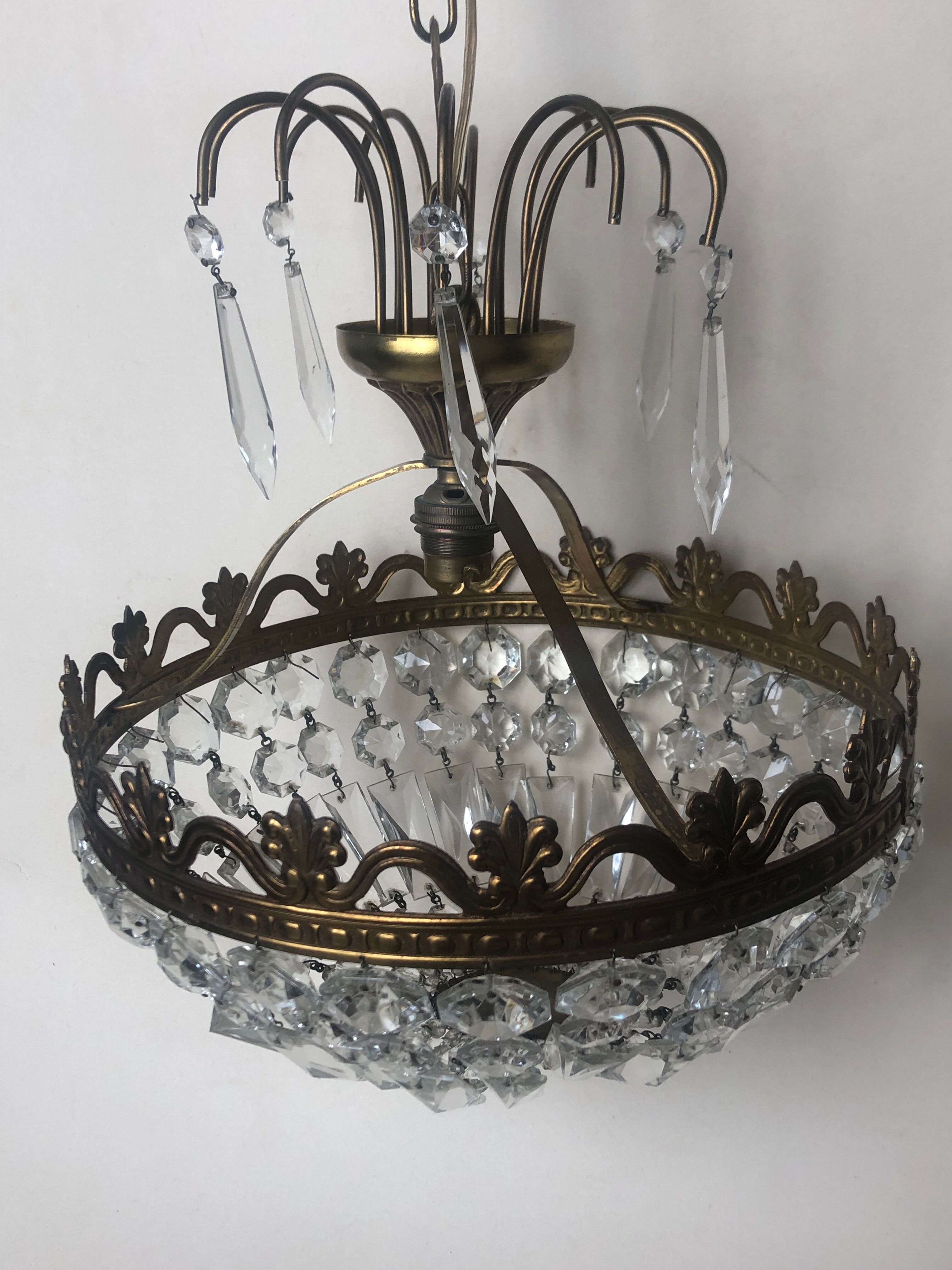 Crystal tassel chandelier