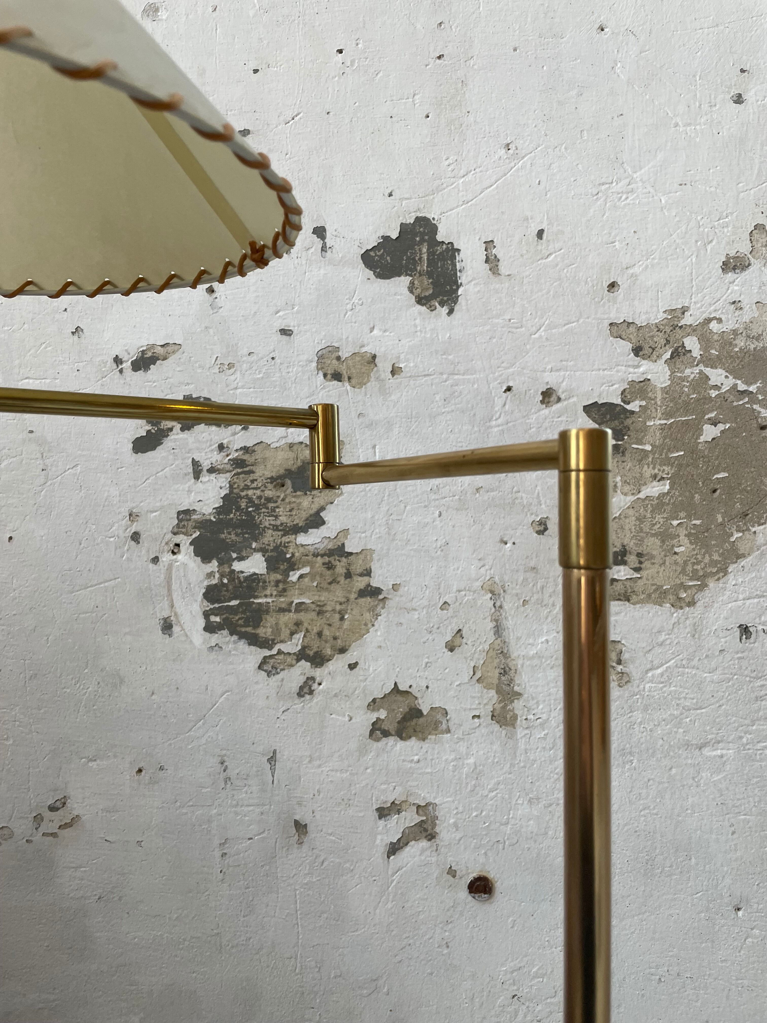Pair of SCE floor lamps articulated brass 70s