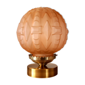 Art deco globe lamp
