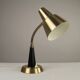 Table / Desk Lamp Model 600/5 by Gemi — Swedish Modernism in Black & Brass, 1960s