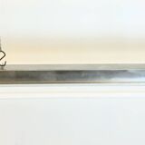 Lampe tubulaire industrielle polie suspendue, années 1970