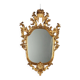 Antique carved and gilded wooden mirror, Italy, late 19th century.