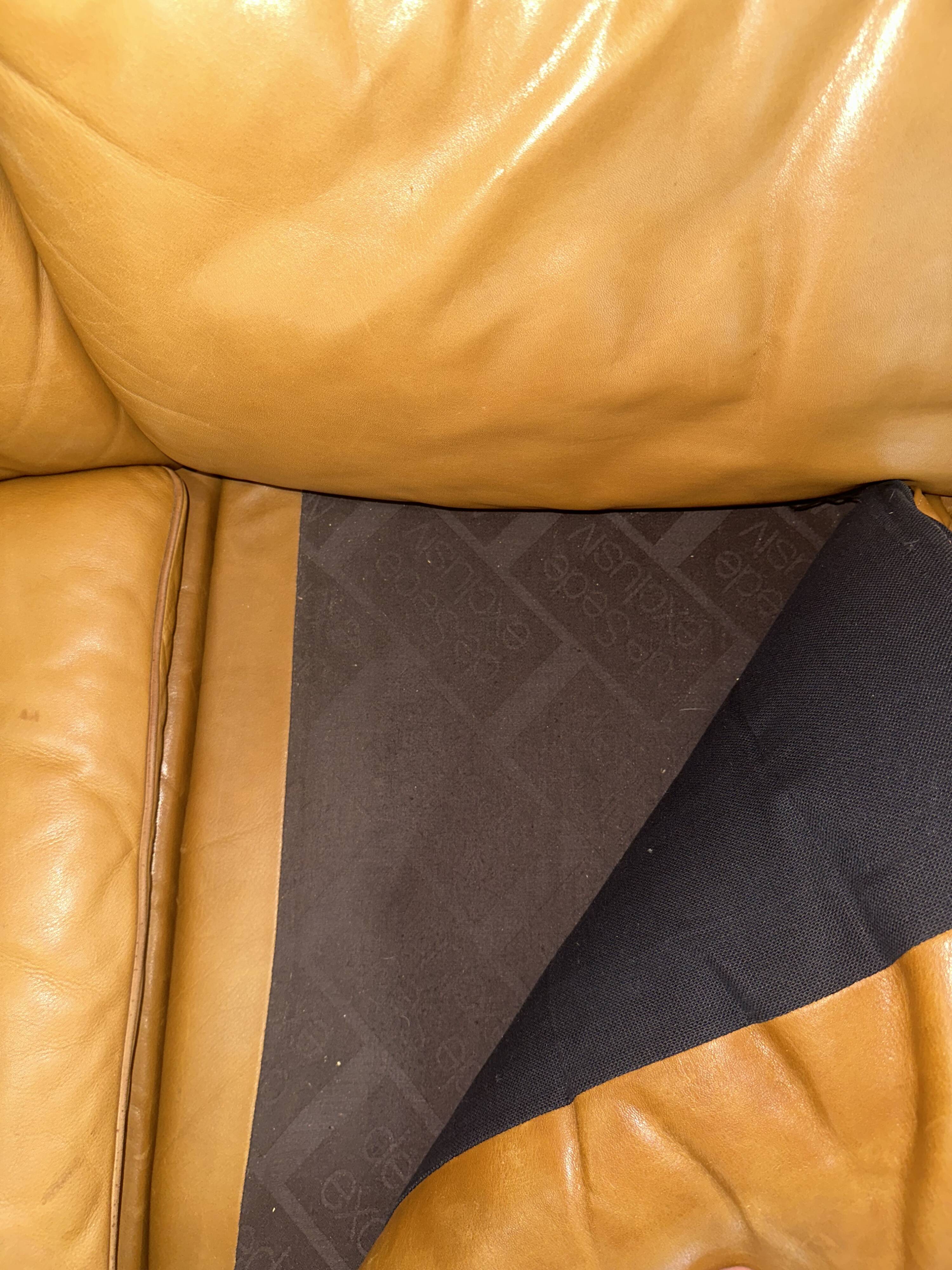 De Sede Leather Sofa Switzerland 1980s