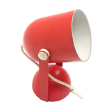 Vintage red adjustable wall lamp made in the 70s