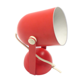 Vintage red adjustable wall lamp made in the 70s