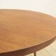 Table basse ronde en teck, années 1960