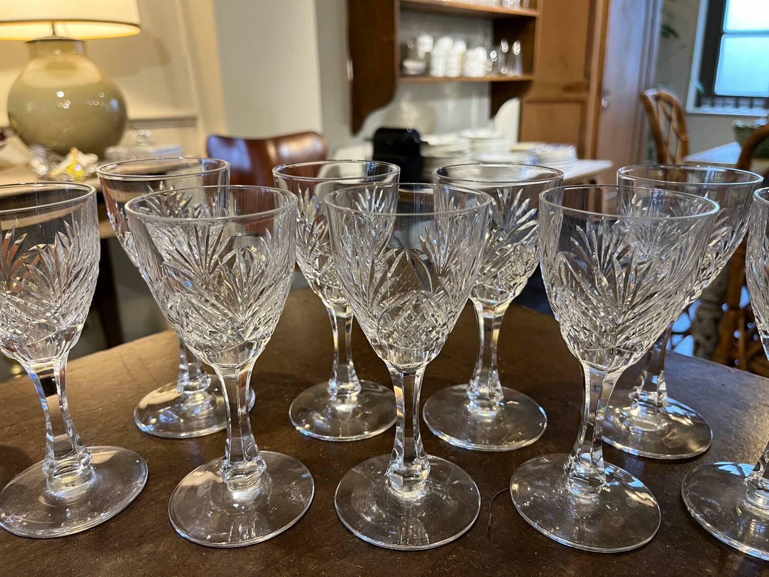 Beau lot de verres en cristal de Saint Louis