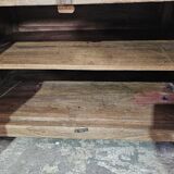 Old low sideboard in Burmese teak