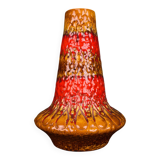 Vintage lava ceramic vase by Kil Liboje, Yugoslavia, 1960s.