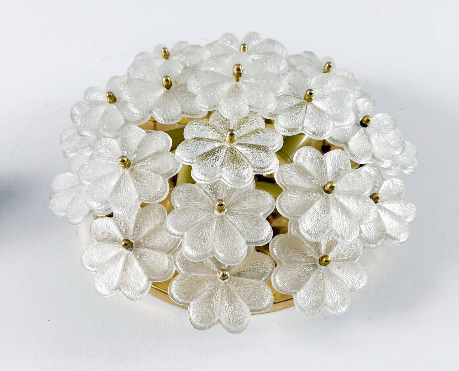 Modern mid-century wall lamp with floral pattern by Ernst Palme, 1960s