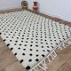 Handmade wool Berber rug 294x194 cm