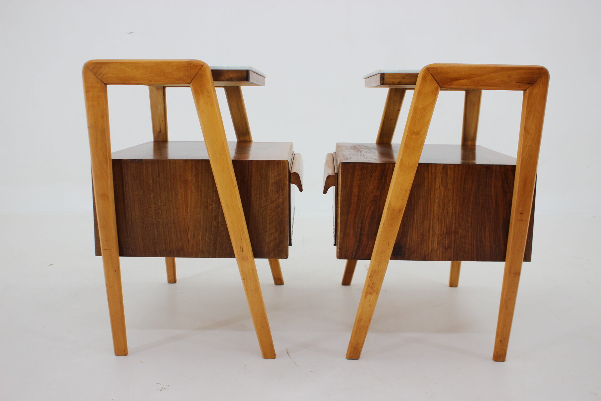 1960s Pair of Bedside Tables by Interier,Czechoslovakia