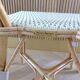 Pair of Parisian bistro chairs from Maison Louis Drucker in light Manila rattan.