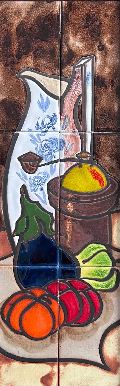 Ceramic still life painting
