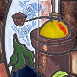 Ceramic still life painting