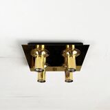 Ceiling lamp or wall sconce in brass from the mid-century German space age by Cosack, 1960s.