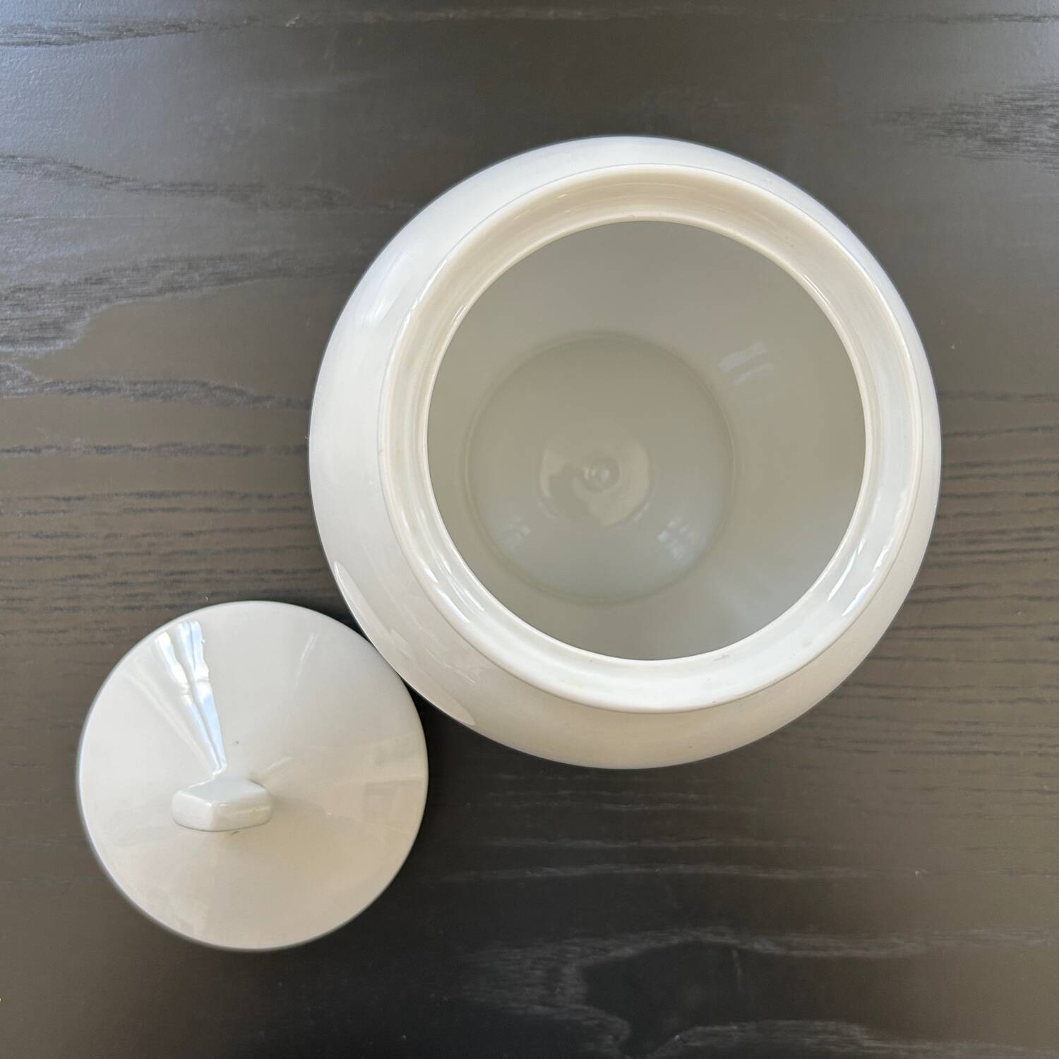 White porcelain candy box