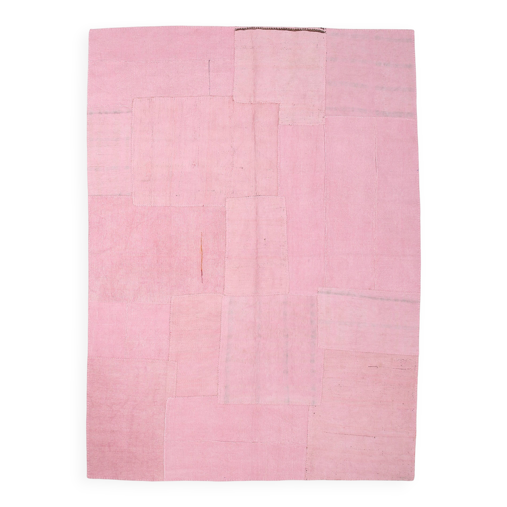 Large Pink Vintage Kilim Rug, 214x306Cm