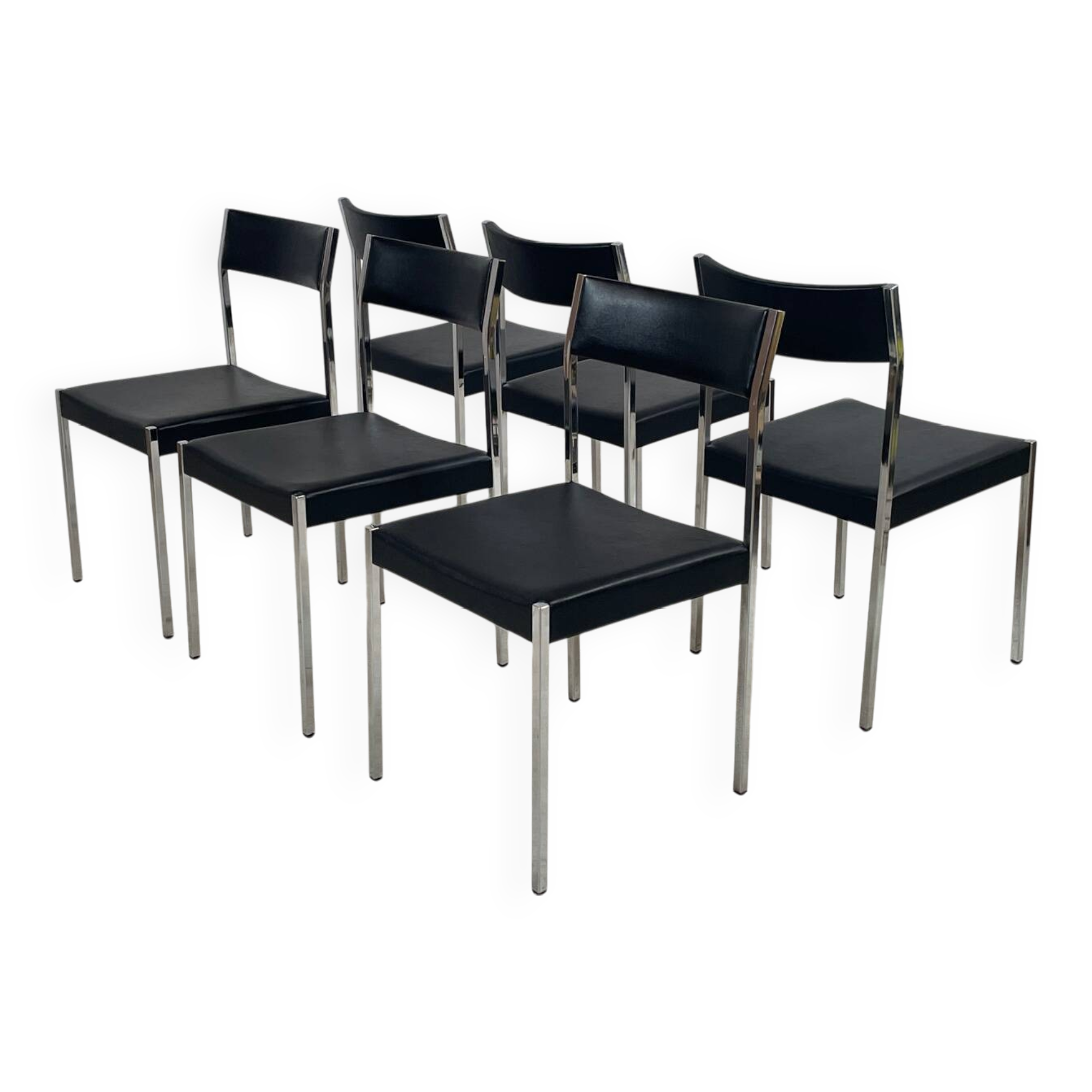 6 chairs by Ernst Lauclair 1966