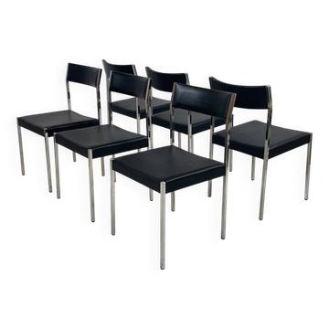 6 chairs by Ernst Lauclair 1966