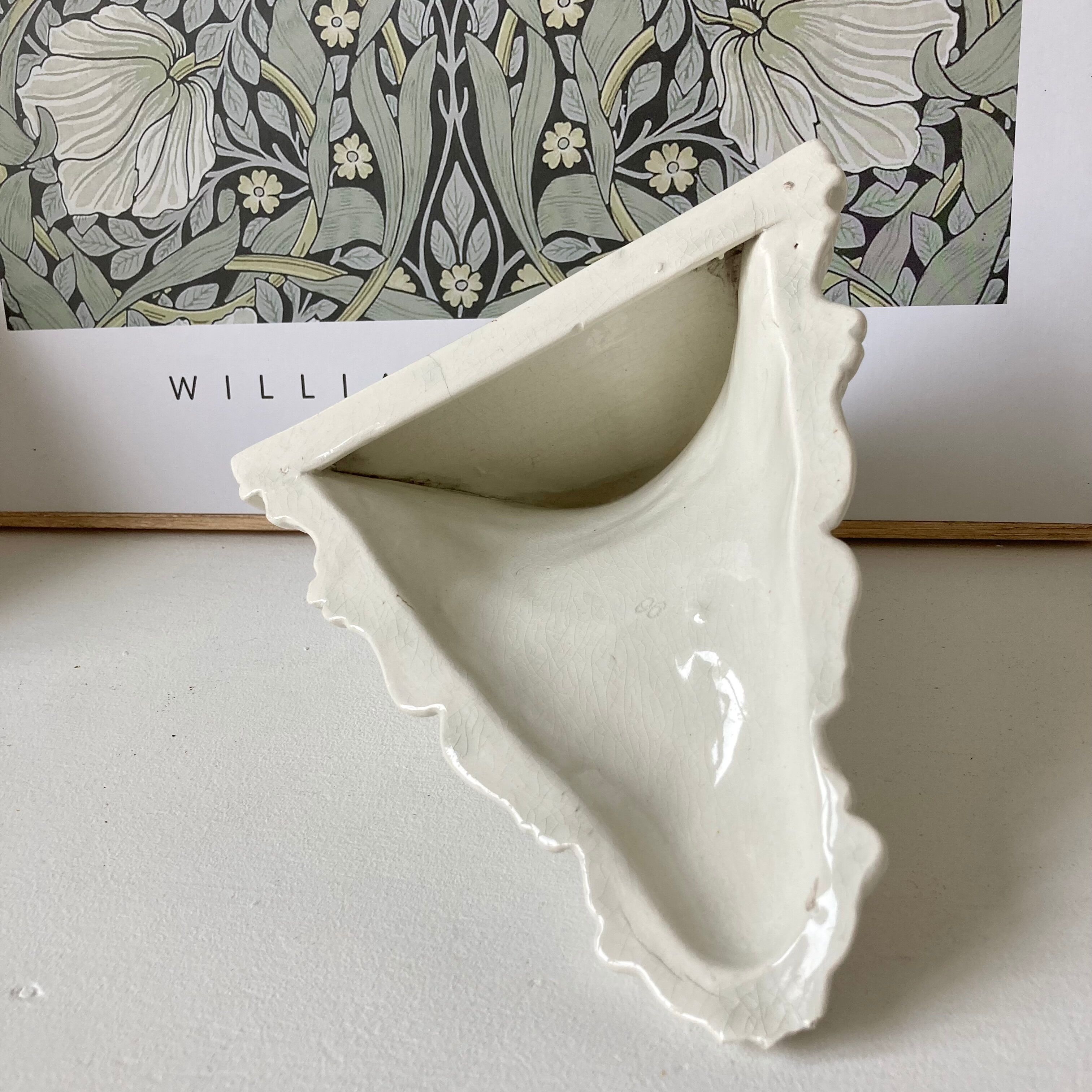 Wall console ceramic shelf