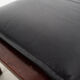 Leather footrest, Danish design, 1960s, production: Denmark