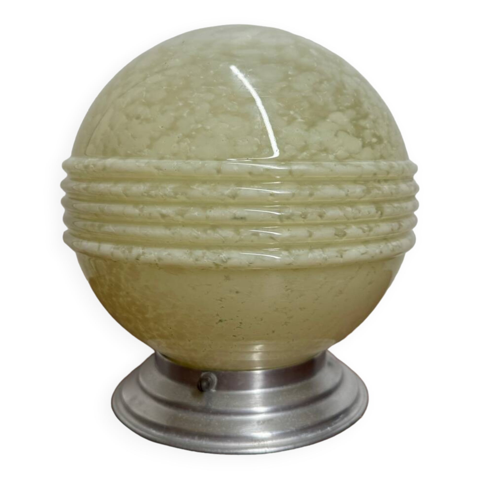 Ceiling light or glass lamp by Clichy Art Deco