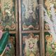 3-panel screen in painted wood