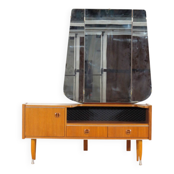 Coiffeuse en teck, années 1960
