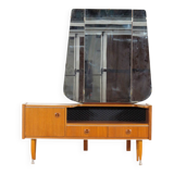 Mid century design dressing table in teak with stylish legs, 1960s