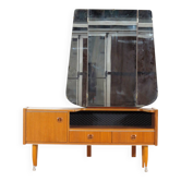 Mid century design dressing table in teak with stylish legs, 1960s