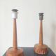 Pair of Teak lamps from Tranås Stilarmatur, Sweden, 1960s